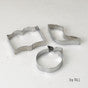 RH - Kitchen: Set of three Rosh Hashanah, stainless steel cookie cutters