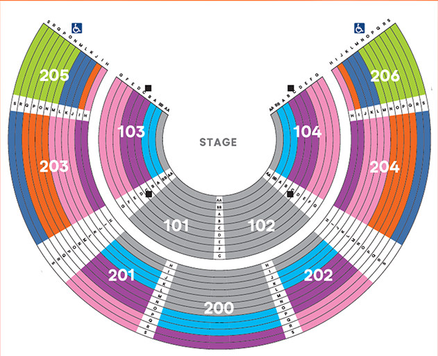 Cirque du Soleil LUZIA, Dec 13 at 1:00pm, Section 203, Row Q, Seat 22