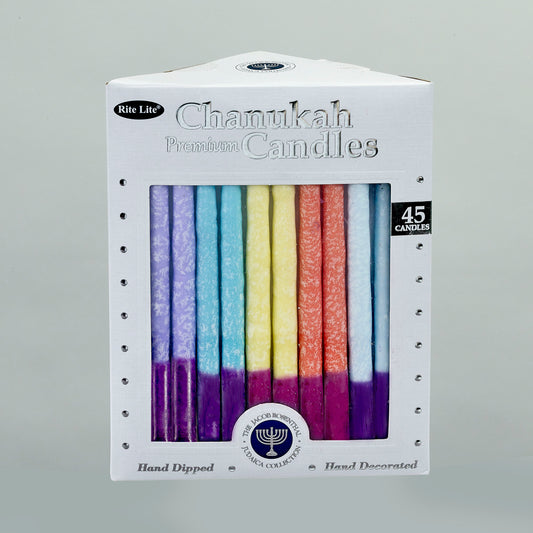 Chanukah - Candles 45pcs Multicolor