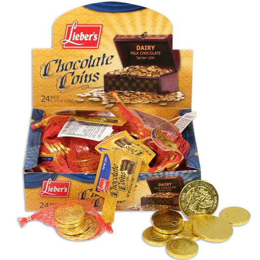 Chanukah - Chocolate Gelt Coins - Cholov Yisroel