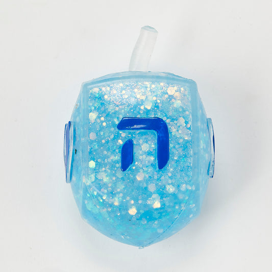 Chanukah - Toy Squish Dreidel™ Filled With Iridescent Glitter