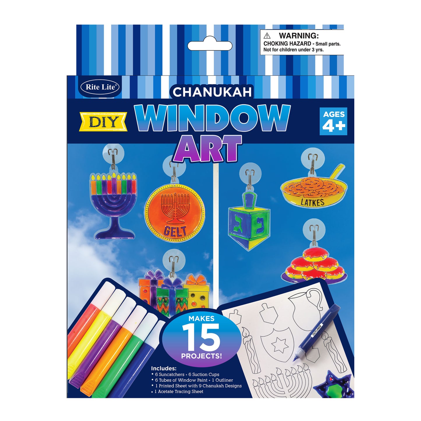 Chanukah - Arts & Crafts Shrink Art