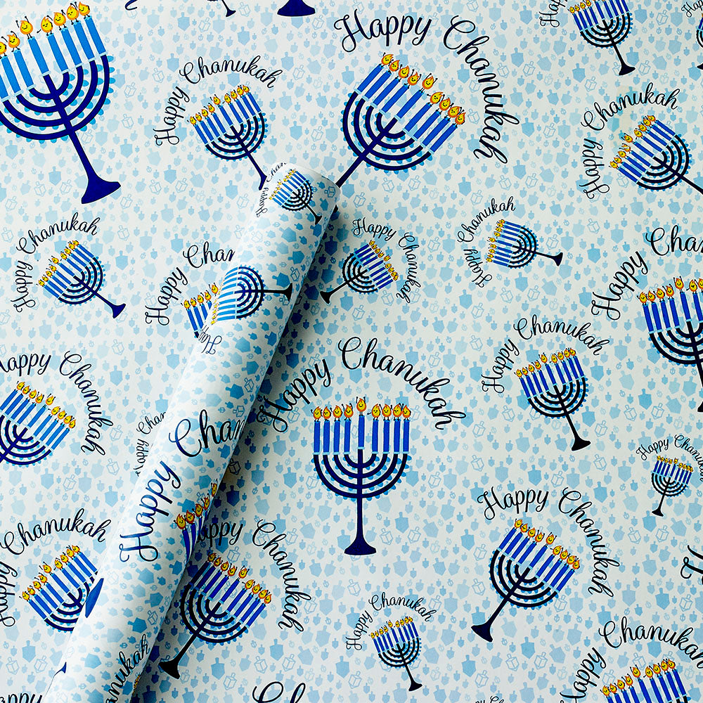 Chanukah - Gifts, Wrap Rolls 30 Square Feet