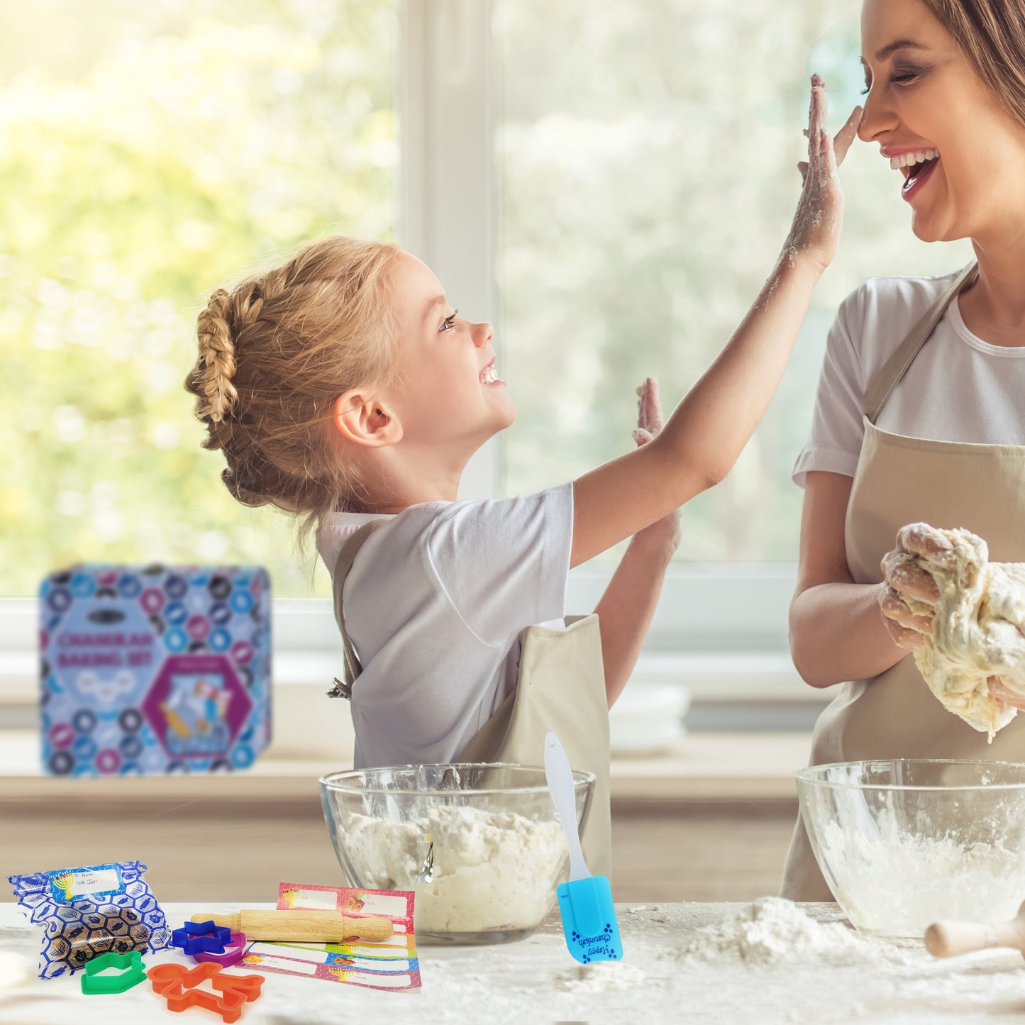 Chanukah - Kitchen, Baking Set in Collectible Tin